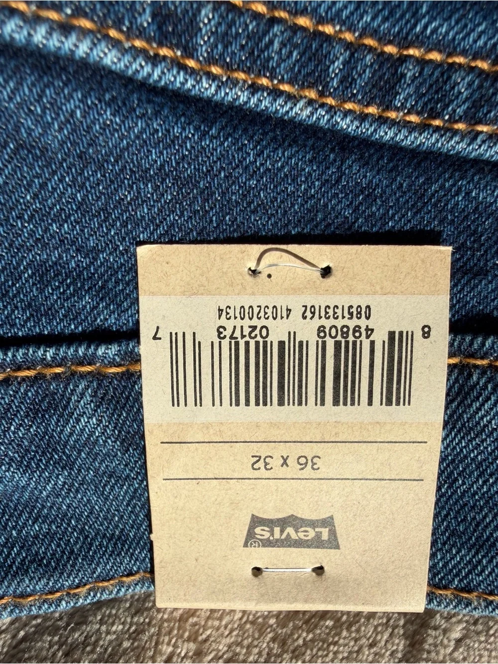 Levi's Men's Slim Straight Jeans in Dark Blue